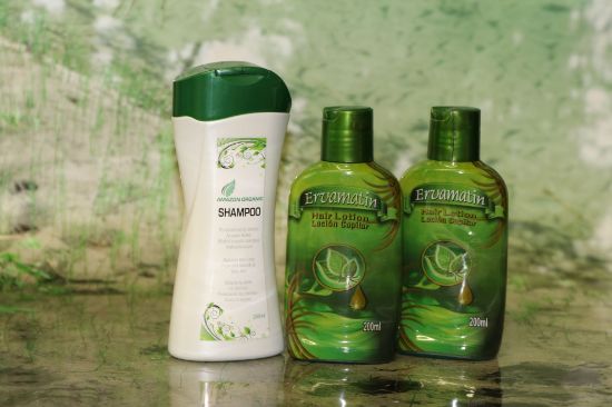 Picture of Ervamatin Hair Lotion + Amazon Organic Shampoo Bundle